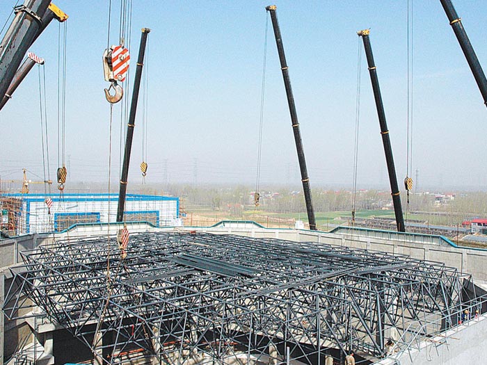 晋江网架高空滑移法